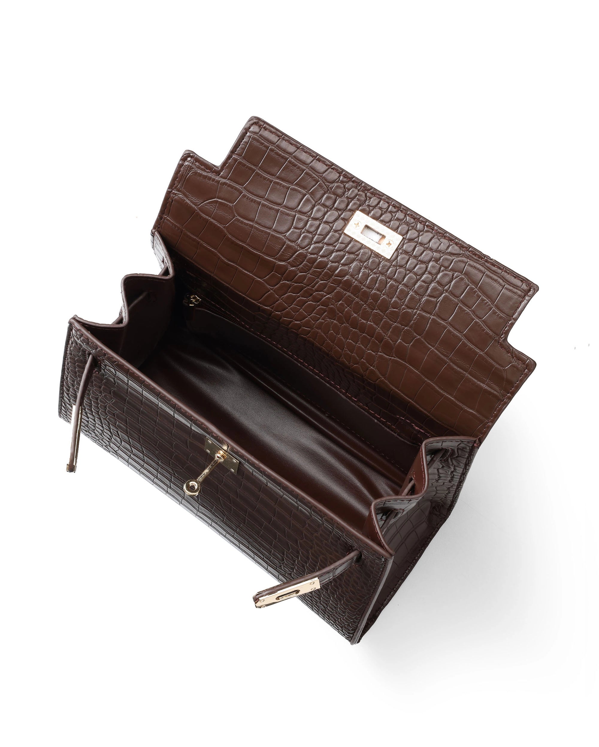 Voyage Eleanor Coffee Satchel Bag