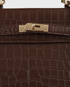 Voyage Eleanor Coffee Satchel Bag