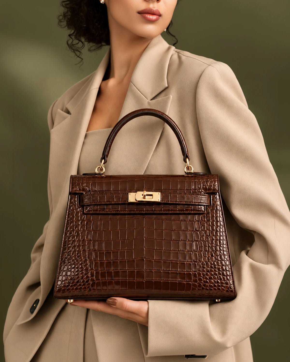 Voyage Eleanor Coffee Satchel Bag