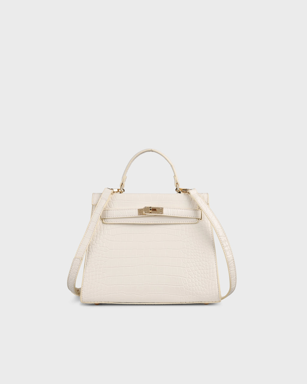 Voyage Eleanor Off-White Satchel Bag