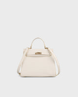 Voyage Eleanor Off-White Satchel Bag