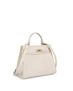 Voyage Eleanor Off-White Satchel Bag