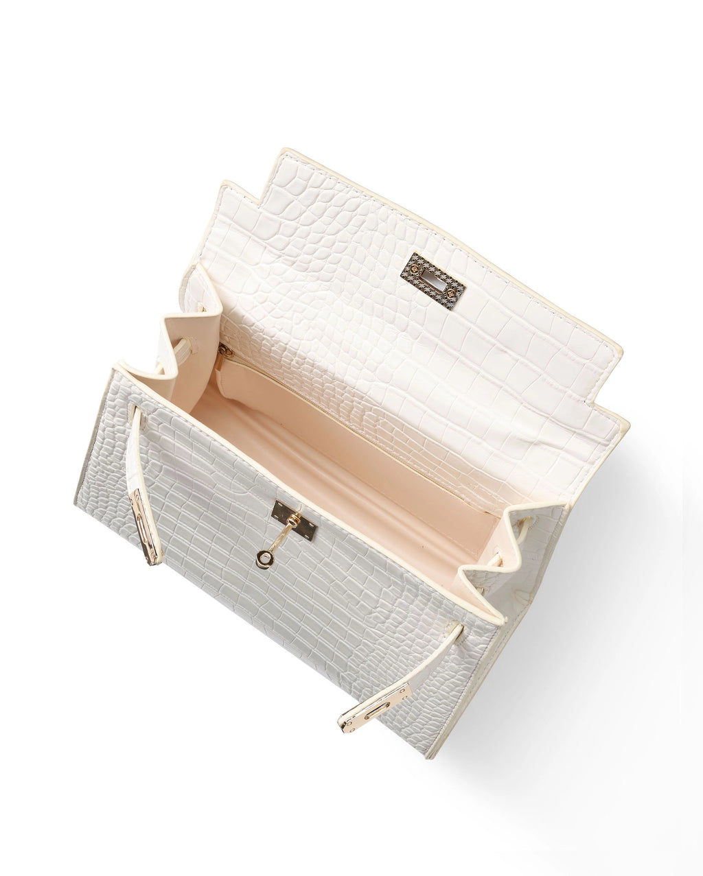 Voyage Eleanor Off-White Satchel Bag