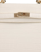 Voyage Eleanor Off-White Satchel Bag