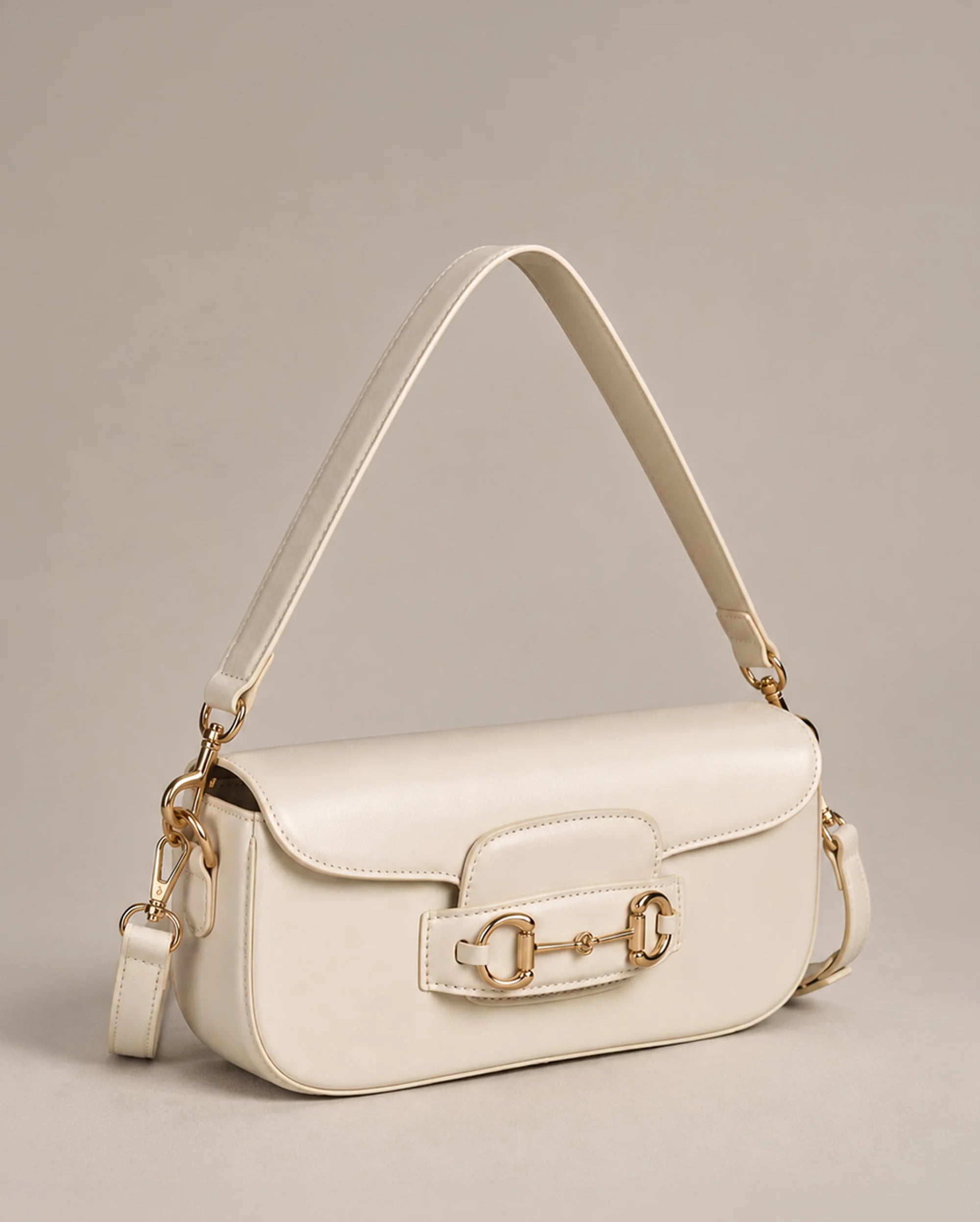 Texas Elan Off-White Shoulder Bag