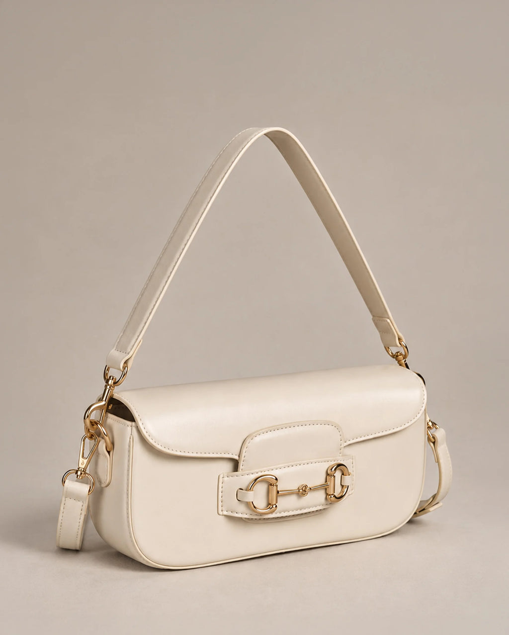 Texas Elan Off-White Shoulder Bag