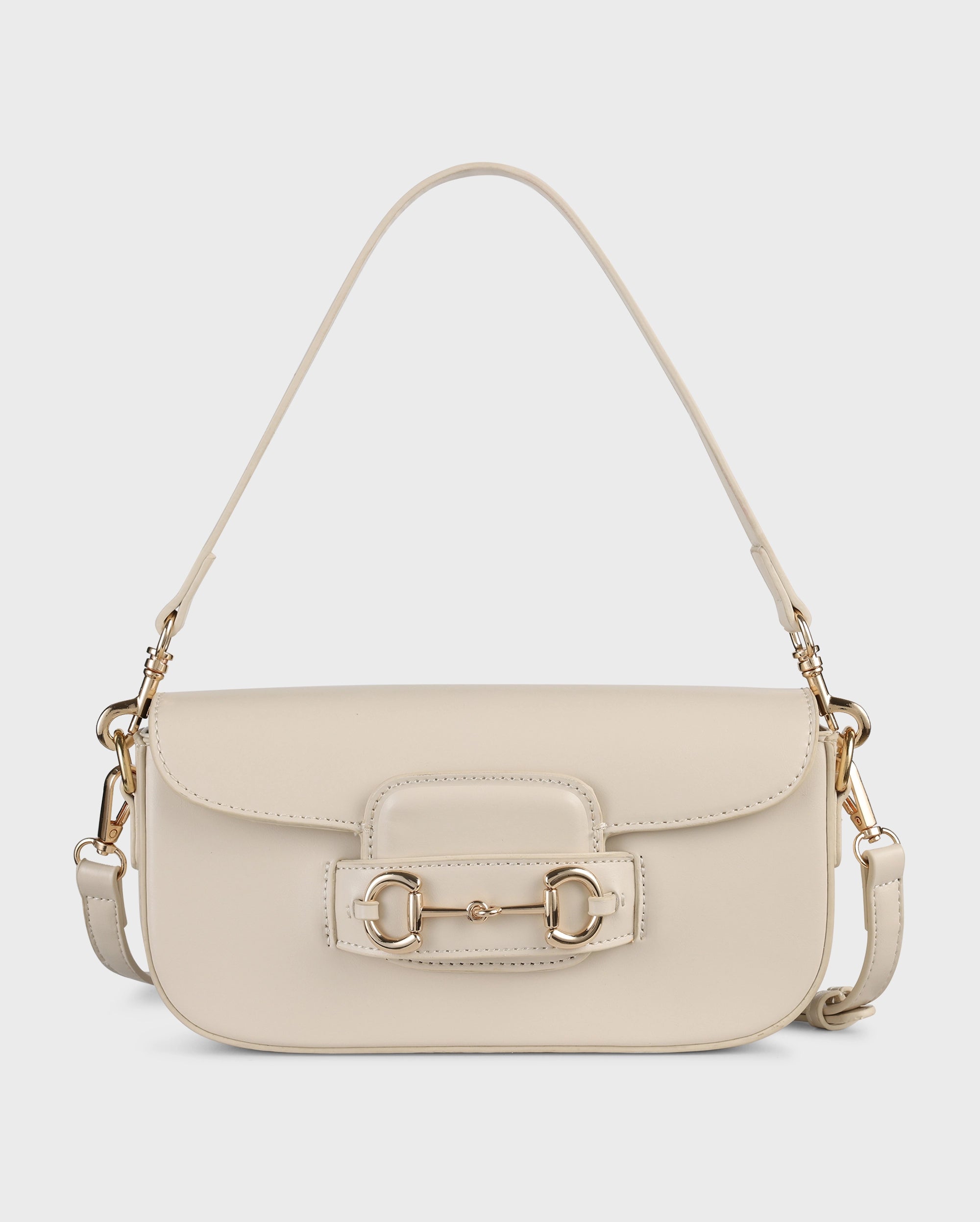 Texas Elan Off-White Shoulder Bag