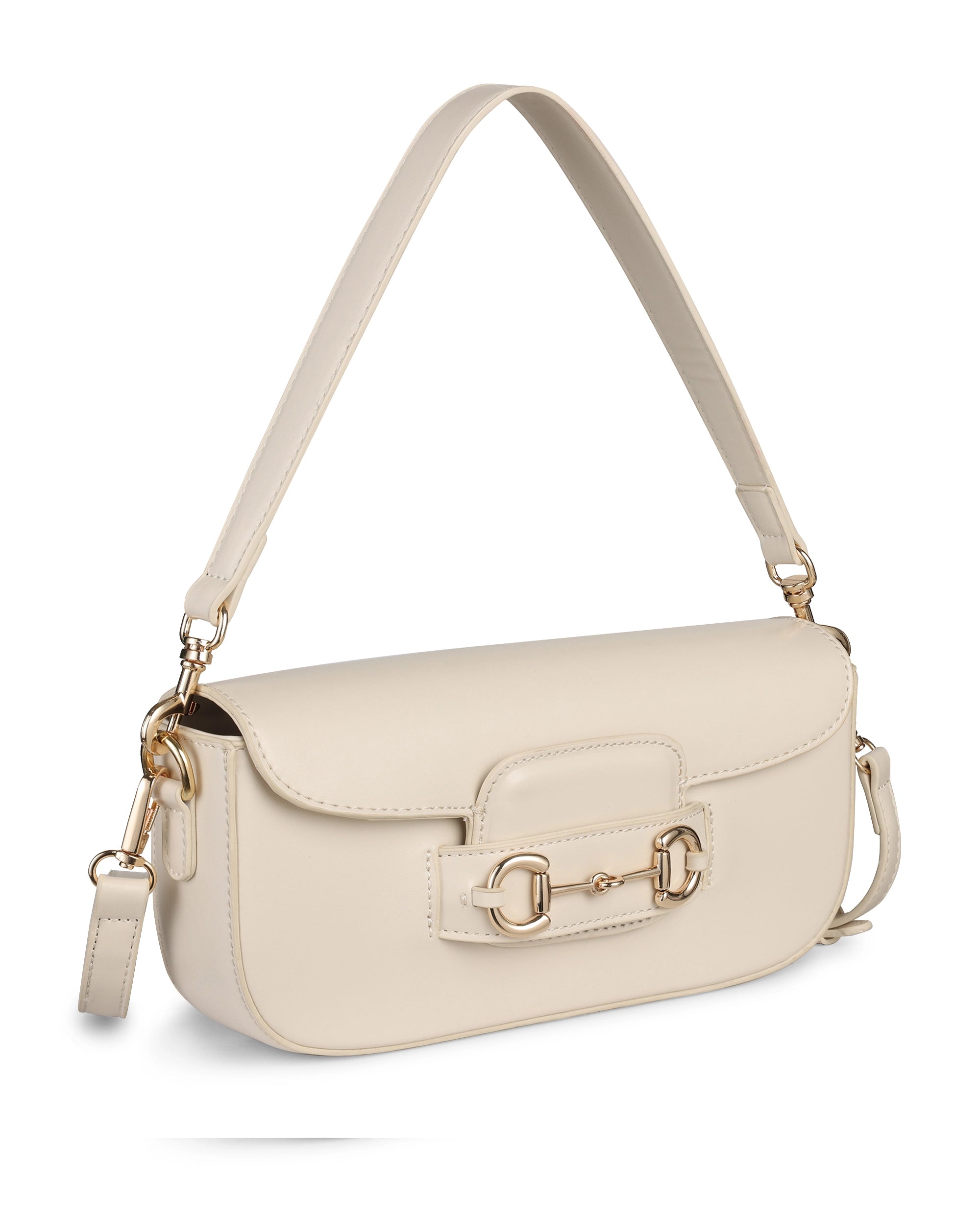 Texas Elan Off-White Shoulder Bag
