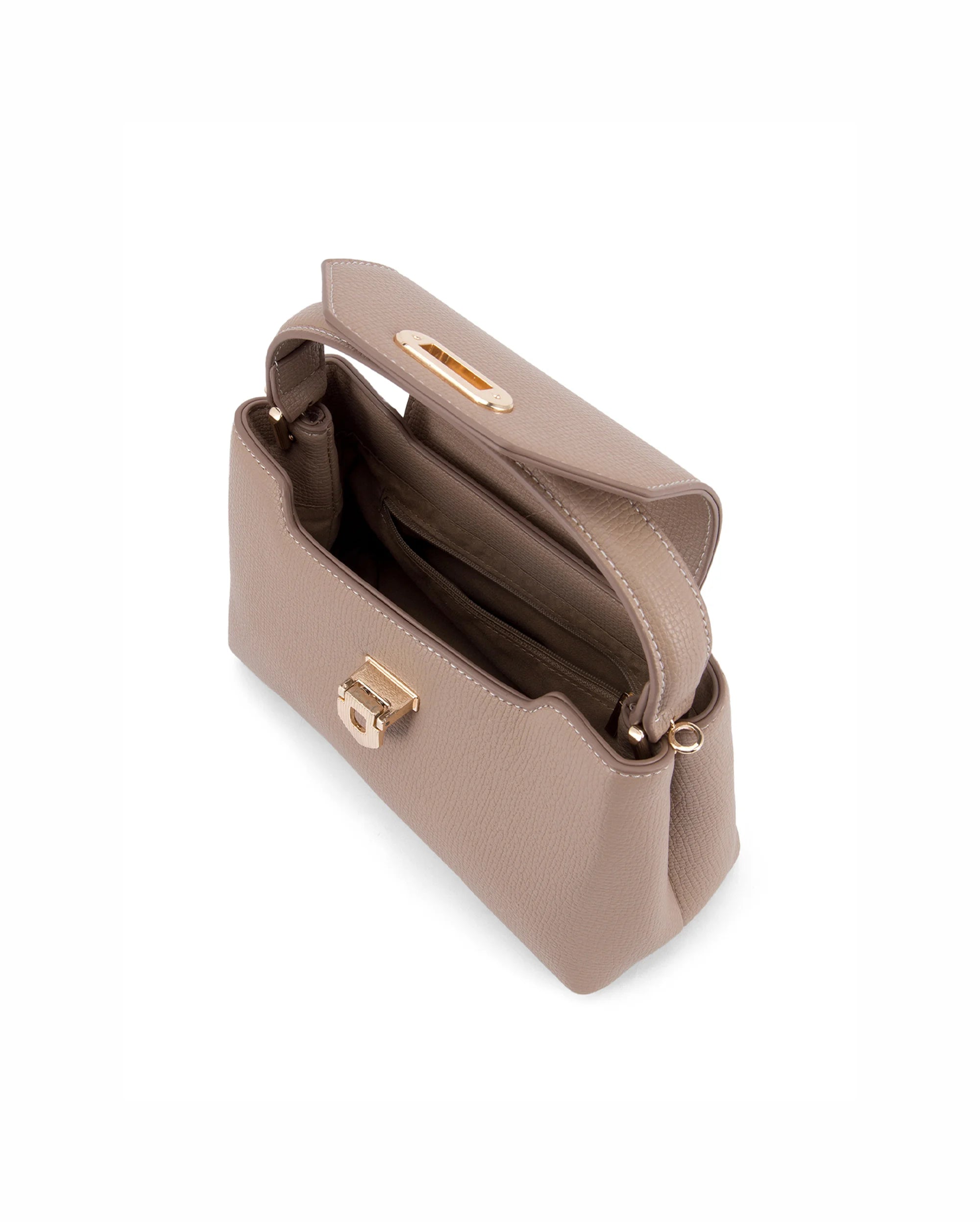 Ella Myra Beige Satchel Bag