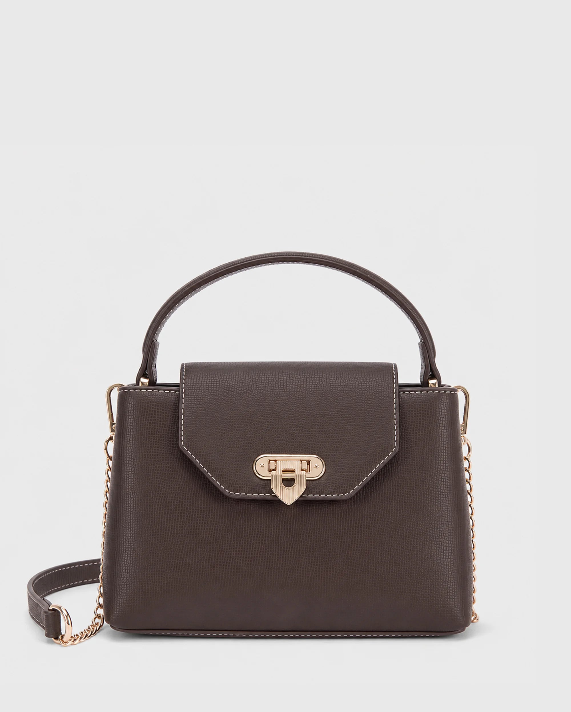 Ella Myra Coffee Satchel Bag