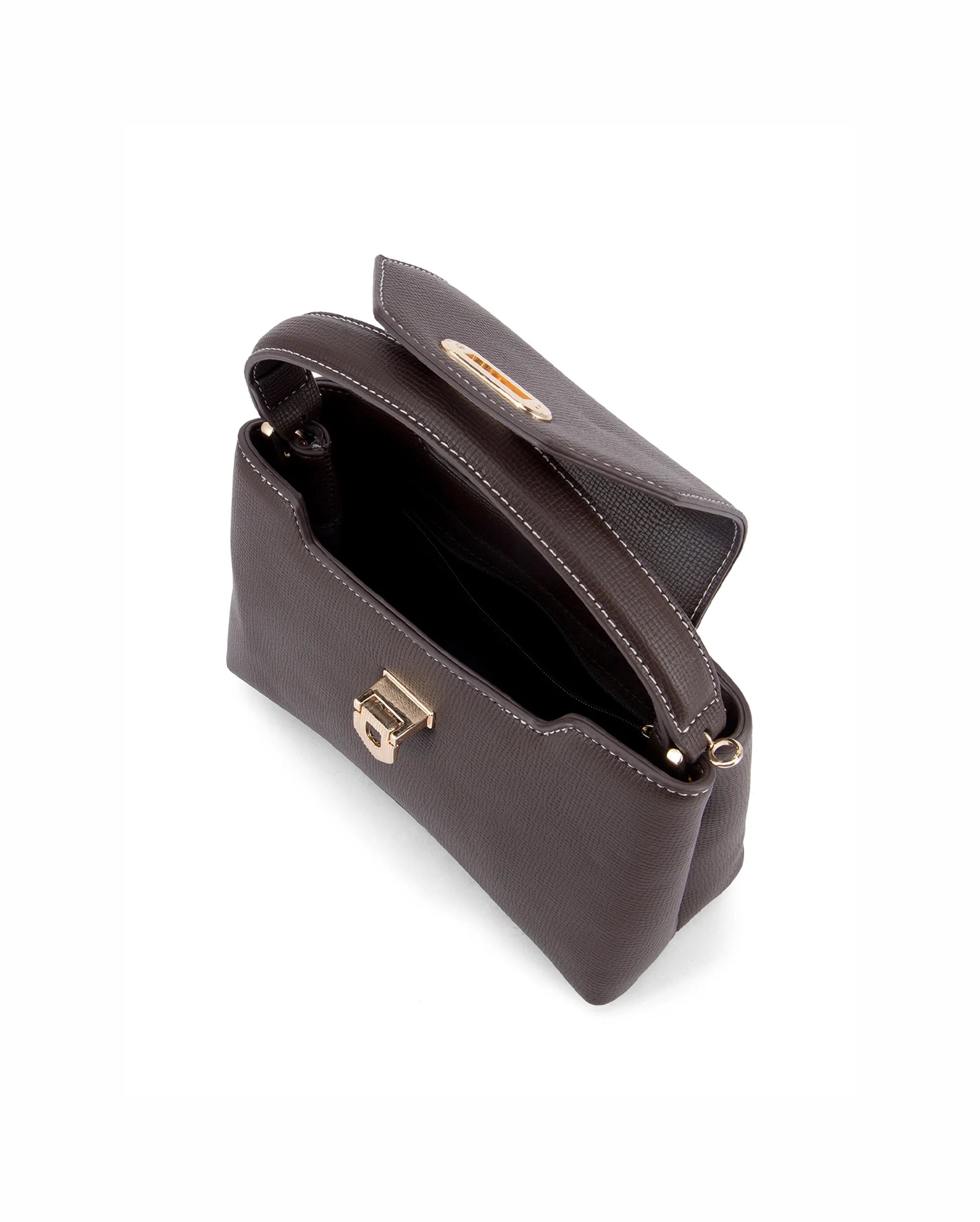 Ella Myra Coffee Satchel Bag