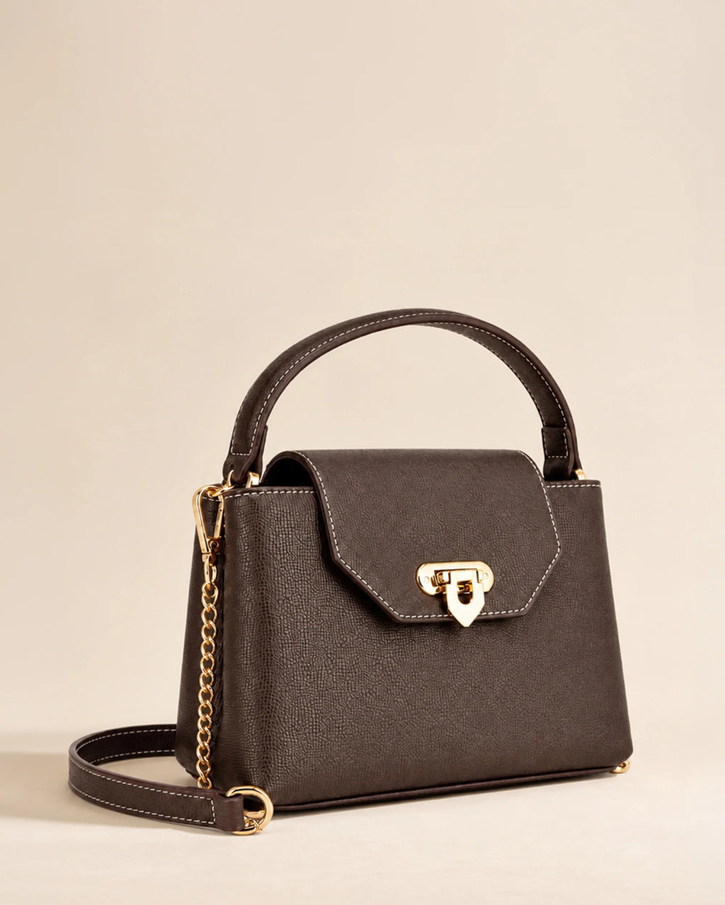 Ella Myra Coffee Satchel Bag