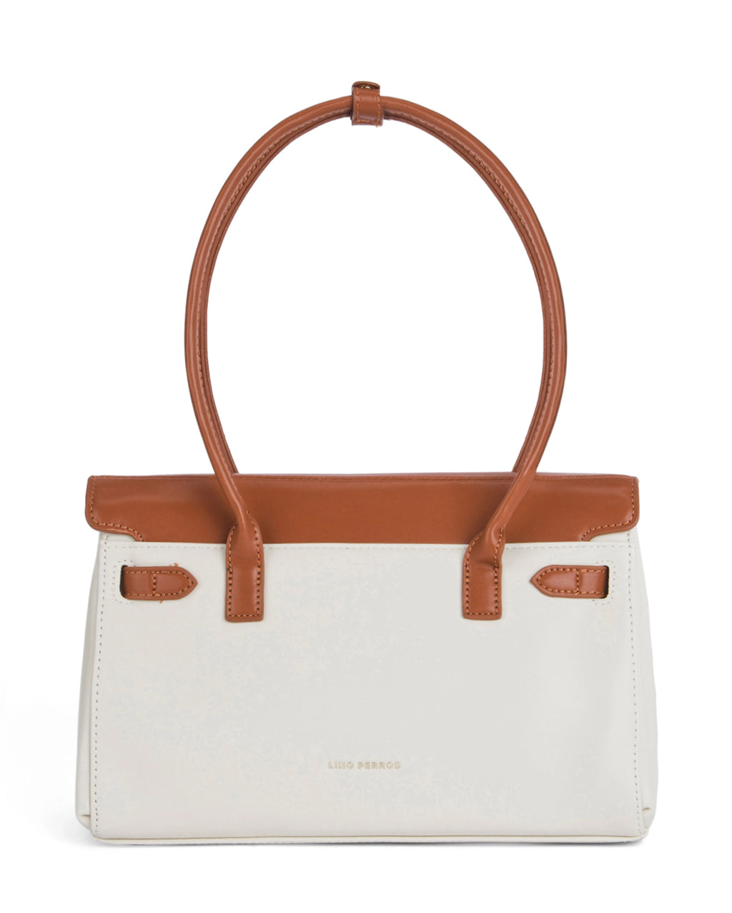 Ella Luxe Flap Beige Shoulder Bag
