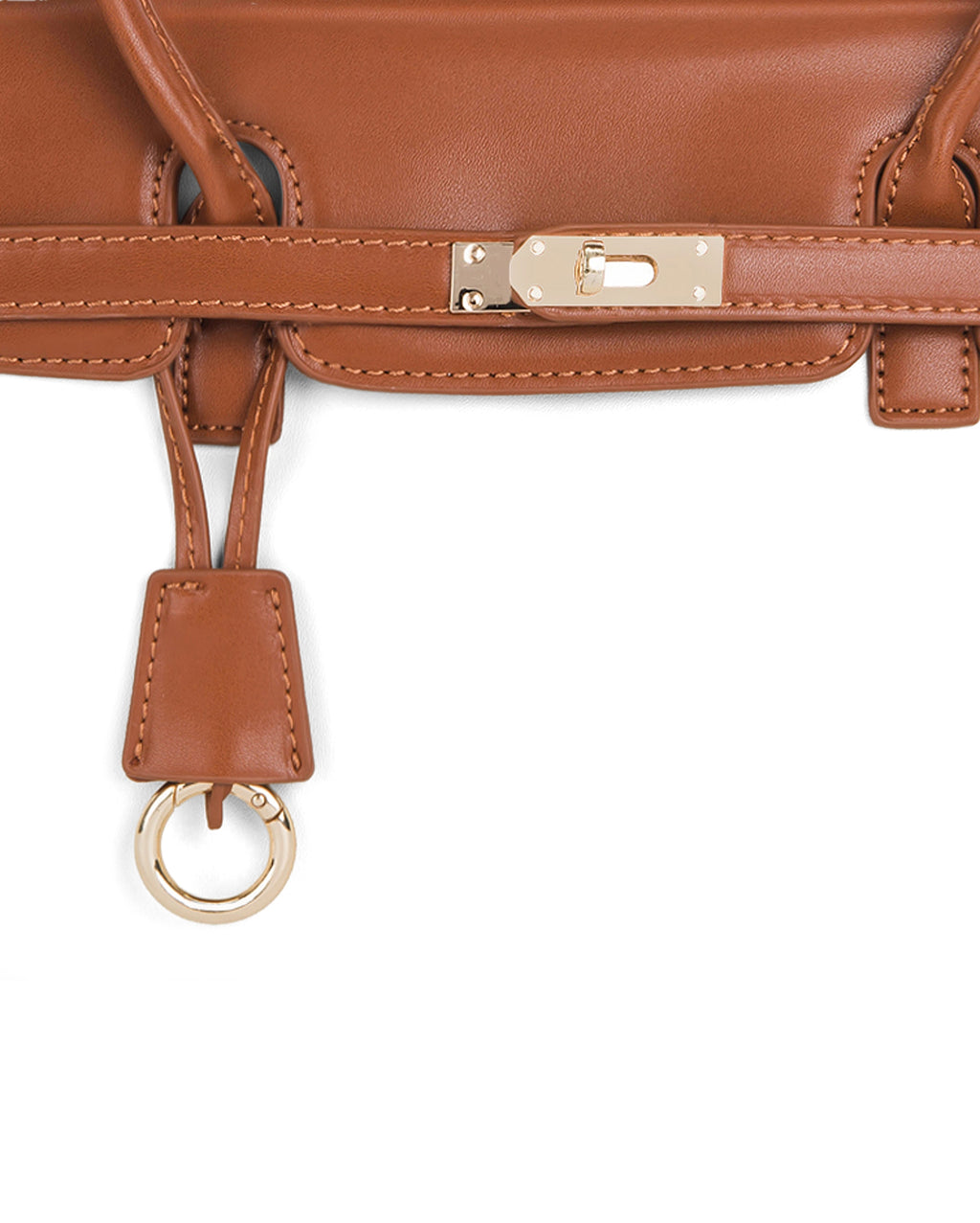Ella Luxe Flap Beige Shoulder Bag