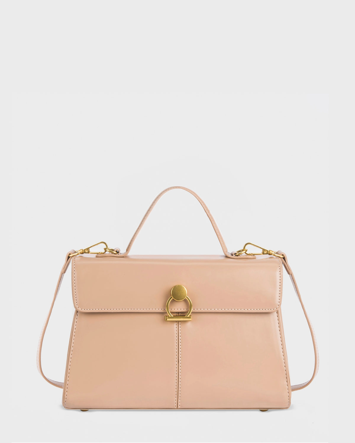 Ella Timeless Beige Satchel Bag