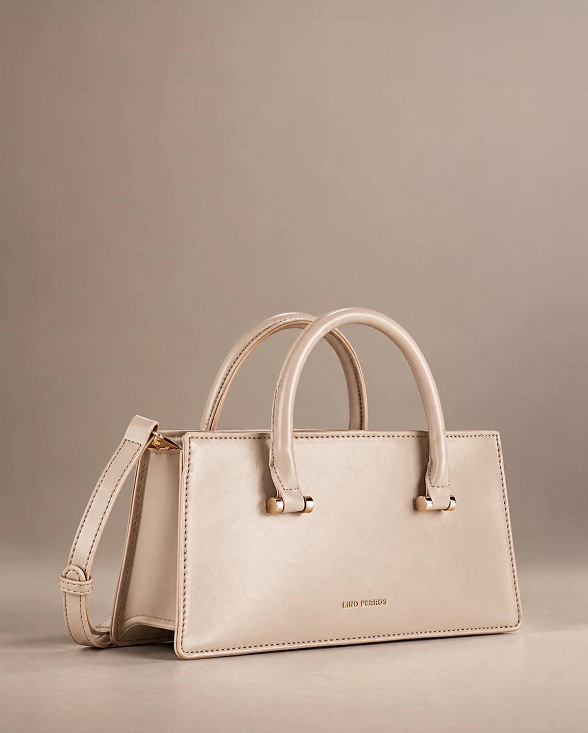Ella Grace Beige Satchel Bag
