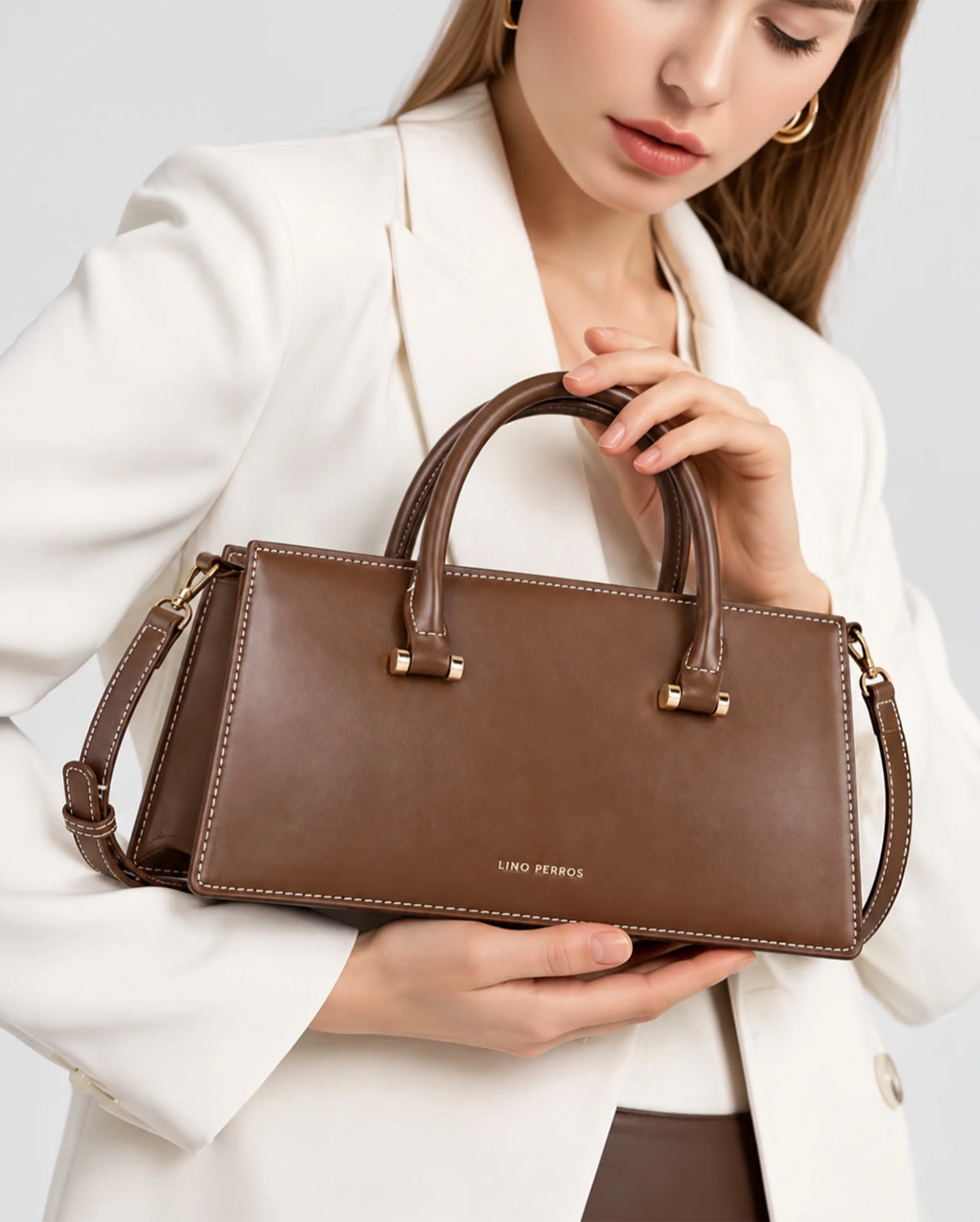 Ella Grace Coffee Satchel Bag