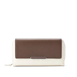 Avril Color-blocked Daily Brown Wallet
