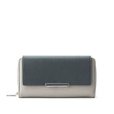 Avril Color-blocked Daily Grey Wallet