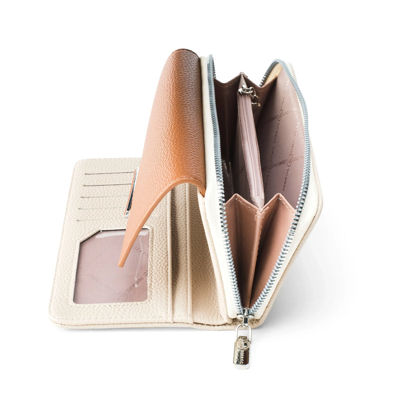 Avril Color-blocked Daily Grey Wallet