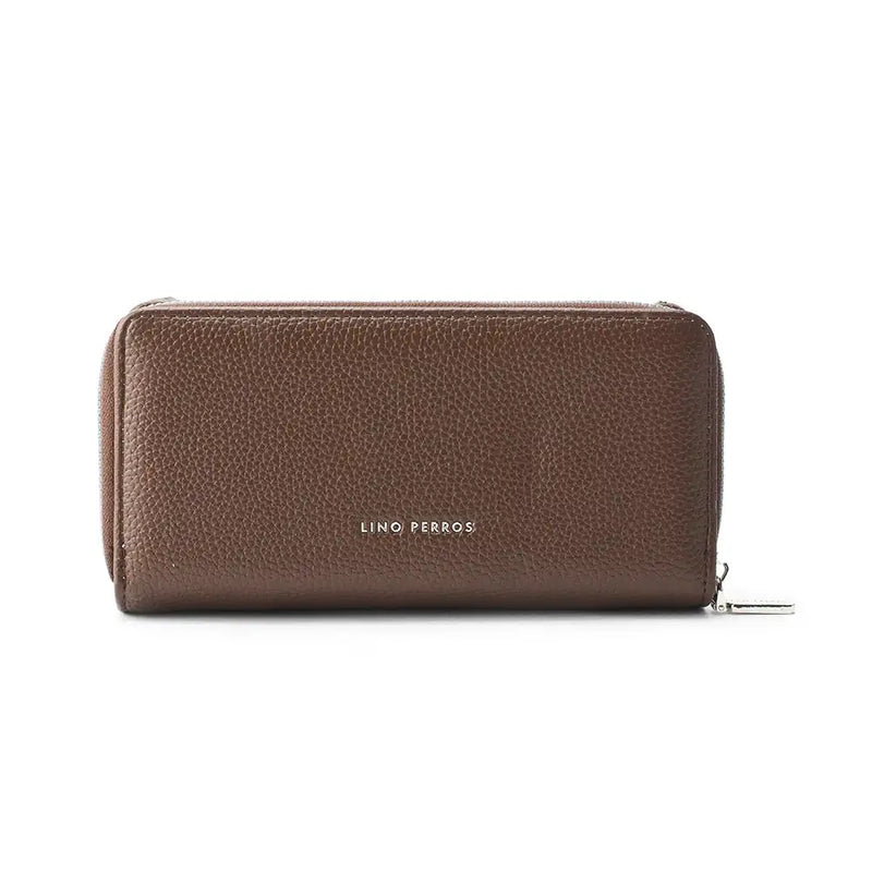 Avril Dual Tone Functional Brown Wallet