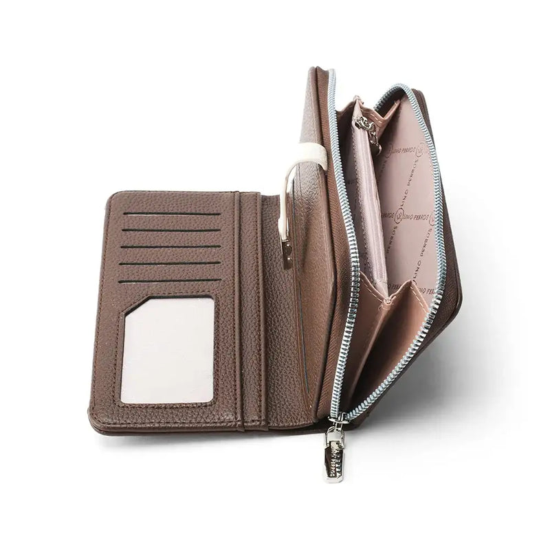 Avril Dual Tone Functional Brown Wallet