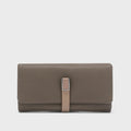 Avril Dual Tone Functional Beige Wallet - Lino Perros