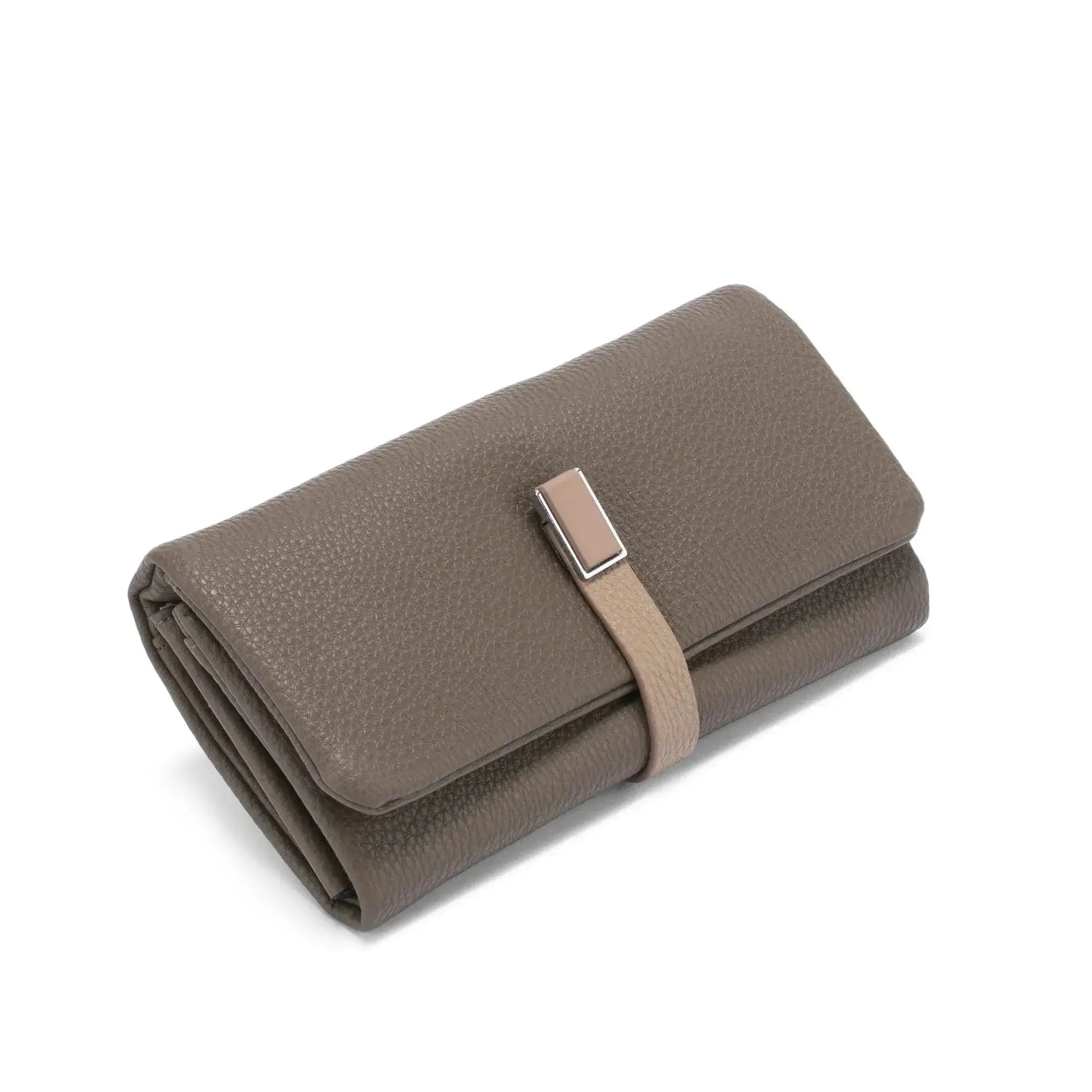 Avril Dual Tone Functional Beige Wallet - Lino Perros