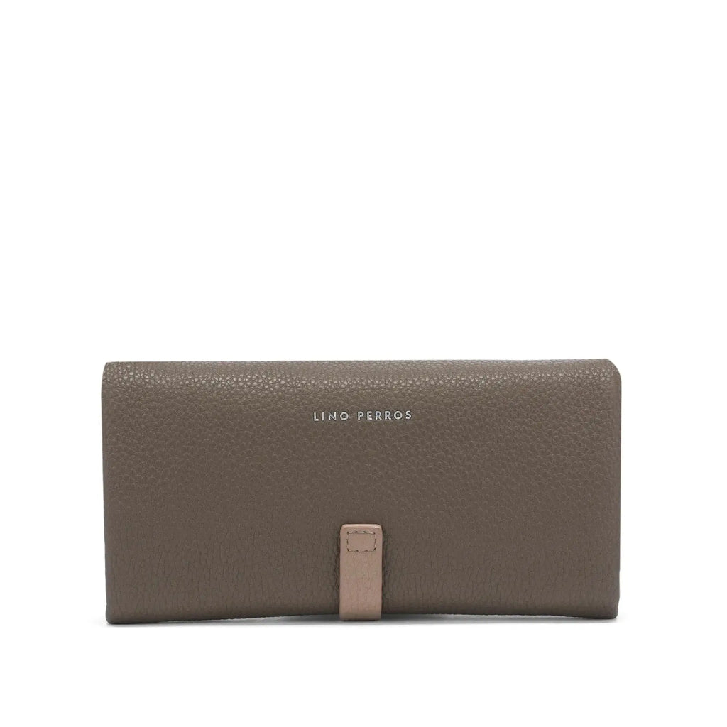 Avril Dual Tone Functional Beige Wallet - Lino Perros