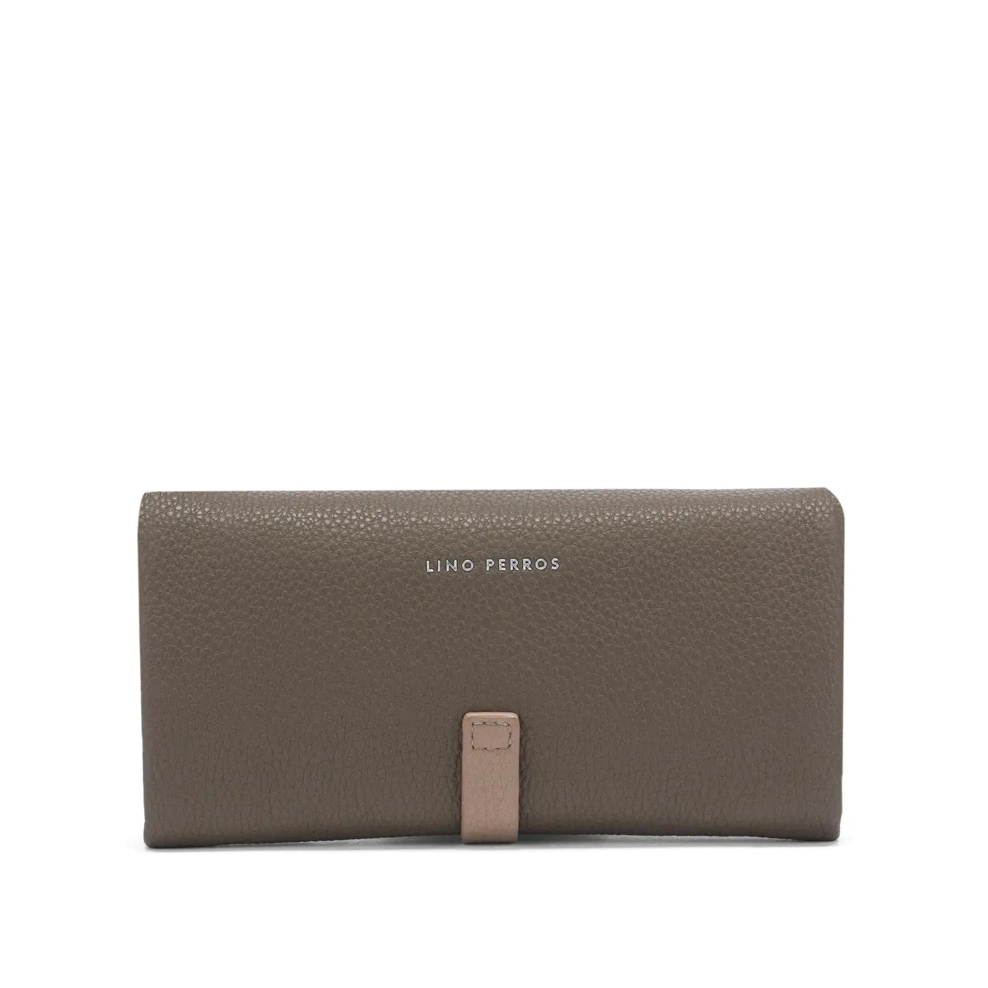 Avril Dual Tone Functional Beige Wallet - Lino Perros