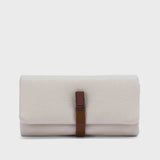 Avril Dual Tone Functional Off white Wallet