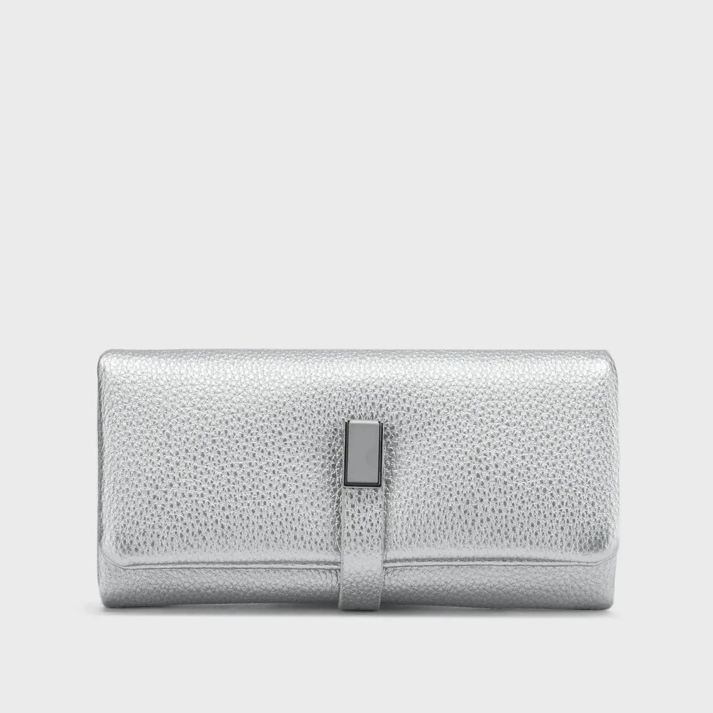 Avril Dual Tone Functional Silver Wallet - Lino Perros