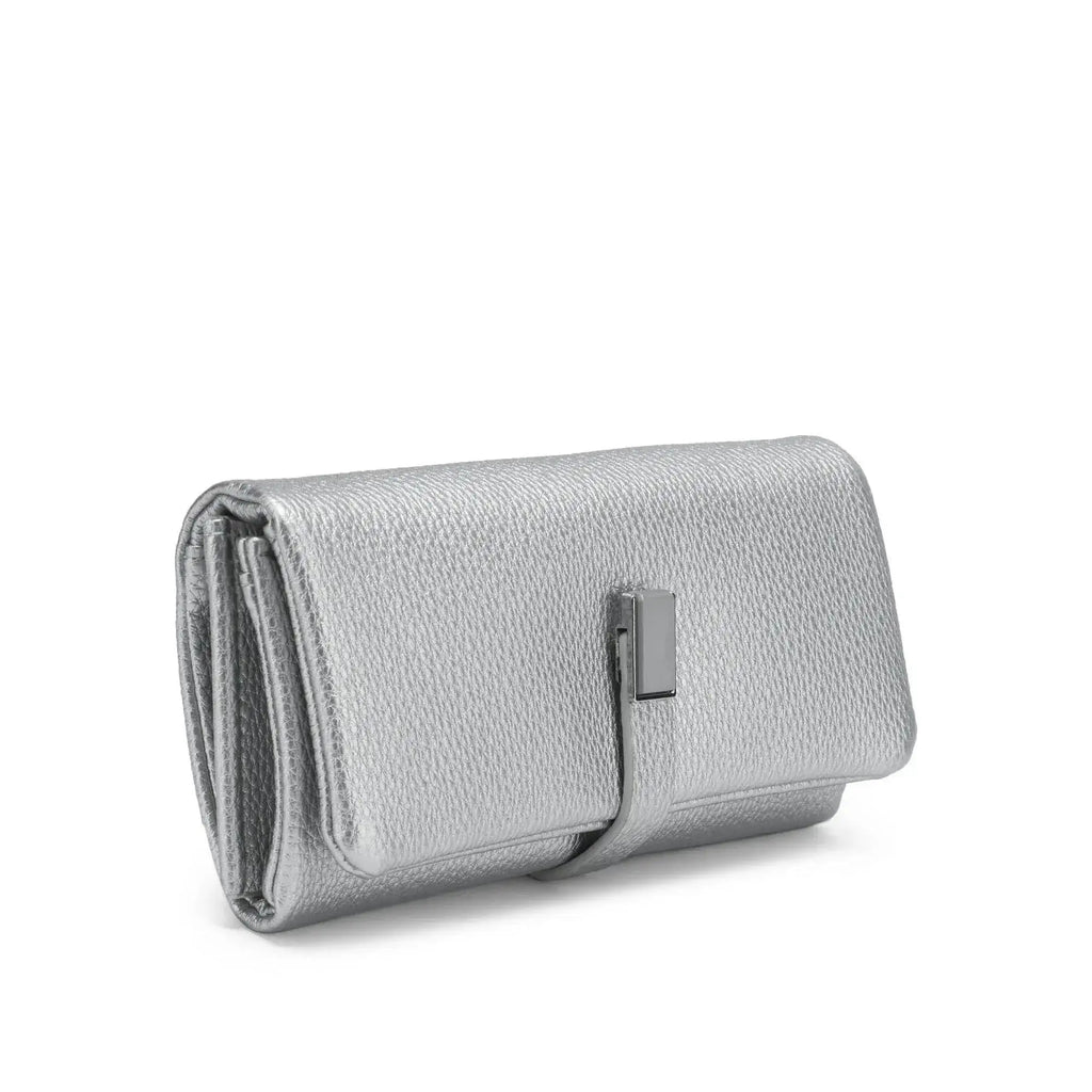 Avril Dual Tone Functional Silver Wallet - Lino Perros