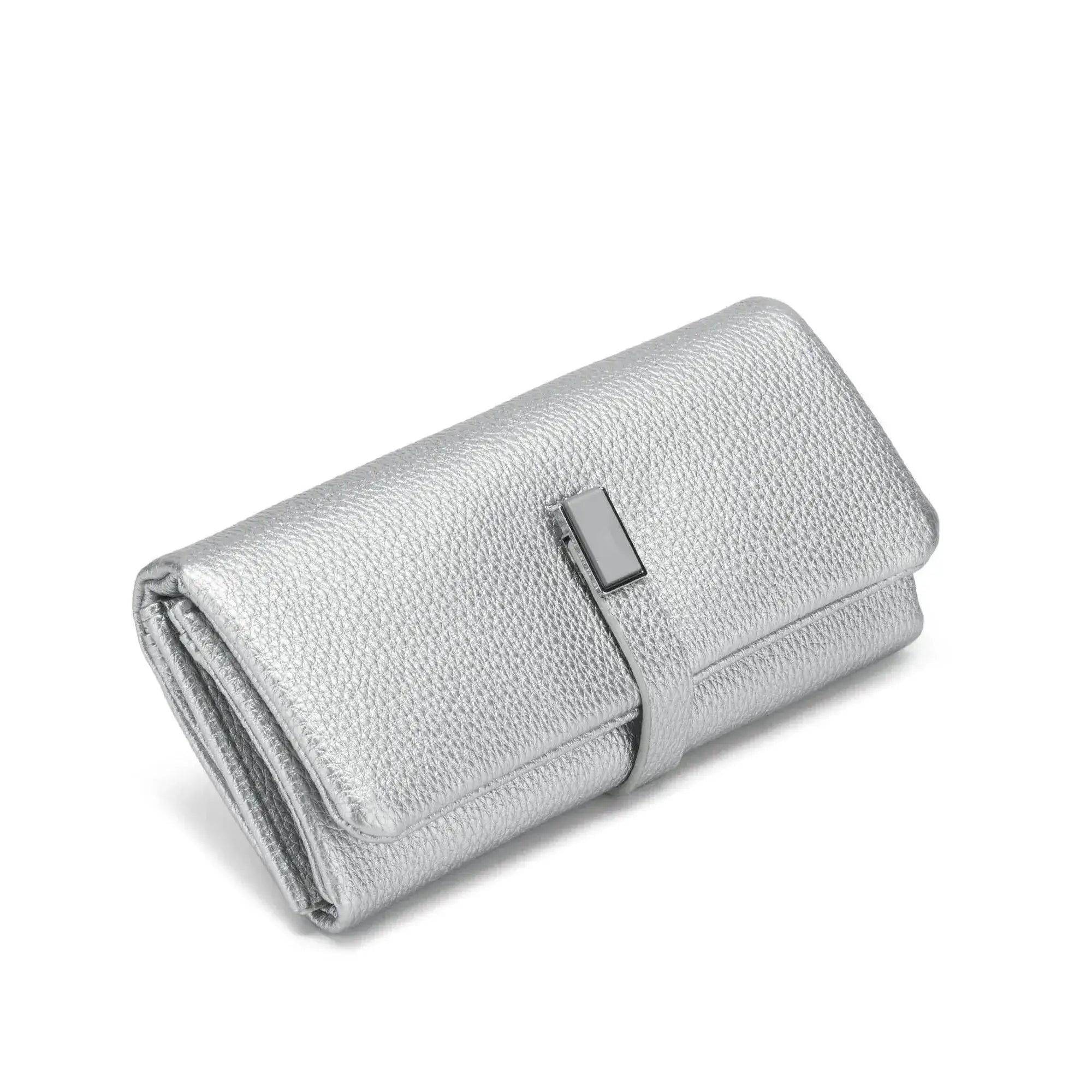 Avril Dual Tone Functional Silver Wallet - Lino Perros