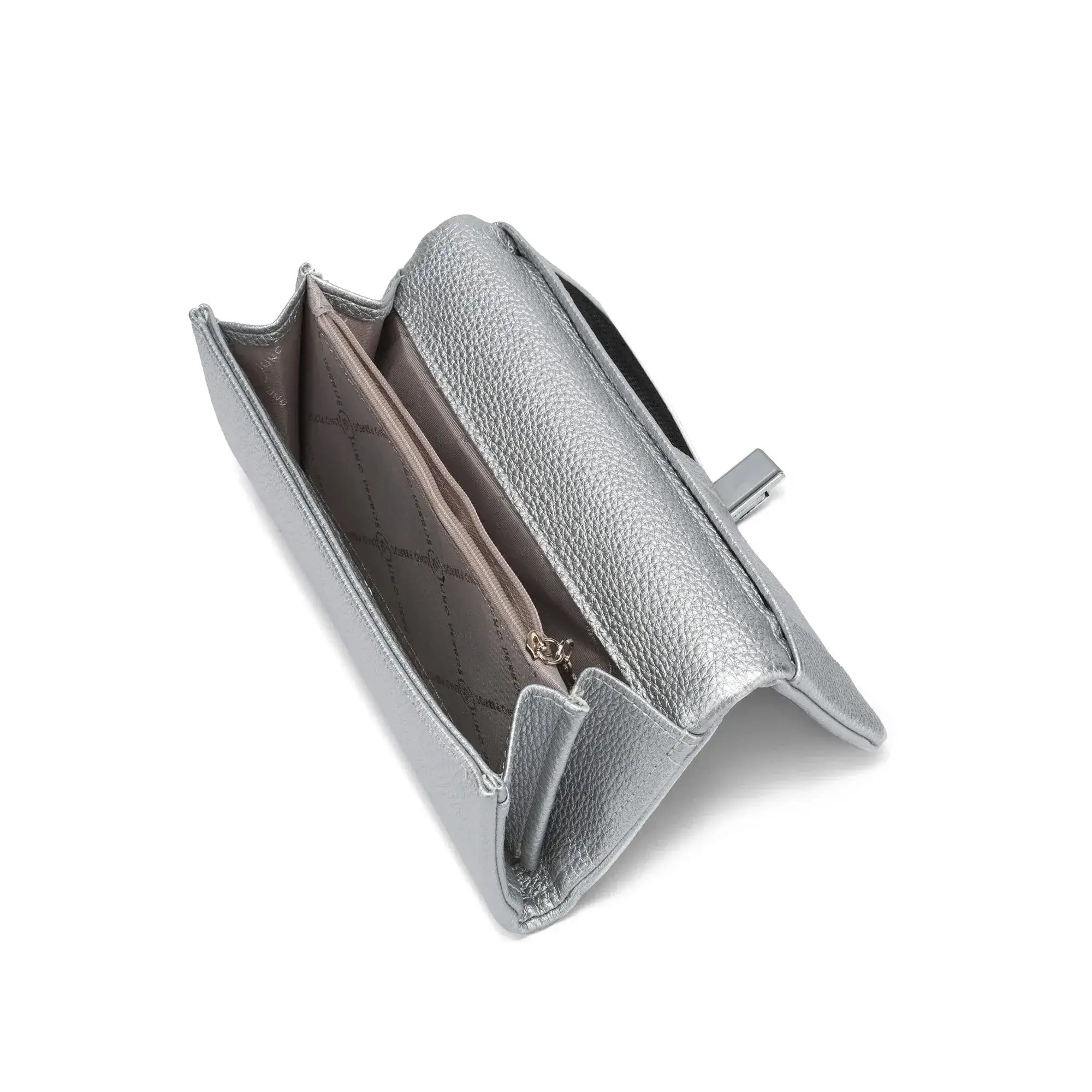 Avril Dual Tone Functional Silver Wallet - Lino Perros