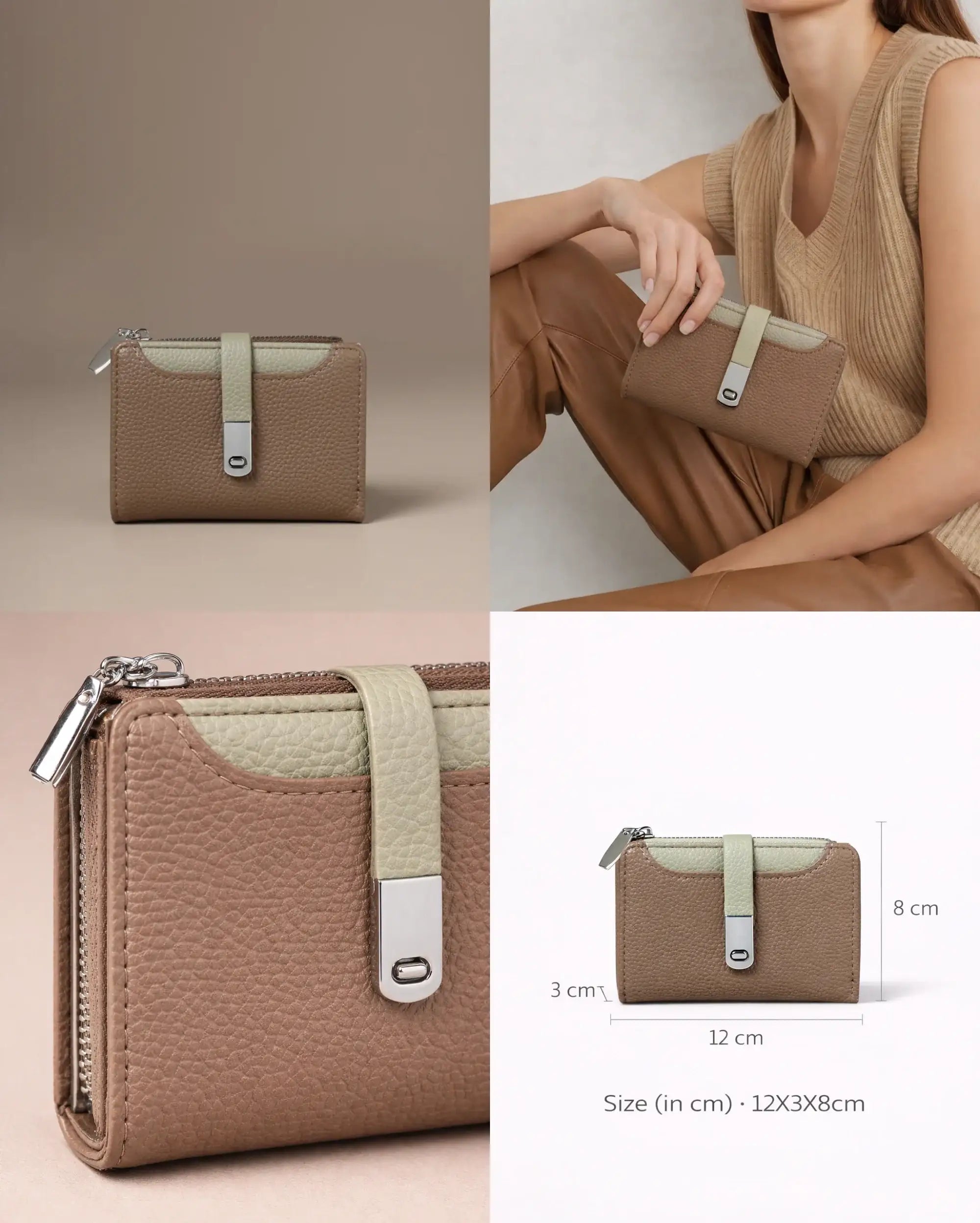 Avril Muse Brown Wallet - Lino Perros