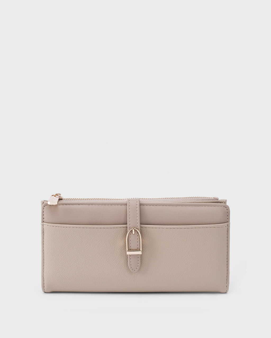 Ella Signature Lock Beige Wallet | Lino Perros