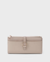 Ella Signature Lock Beige Wallet