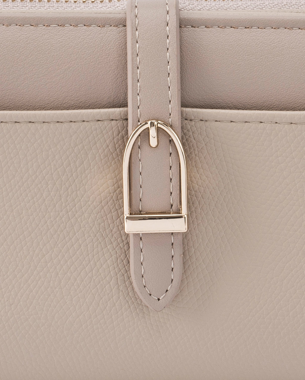 Ella Signature Lock Beige Wallet | Lino Perros