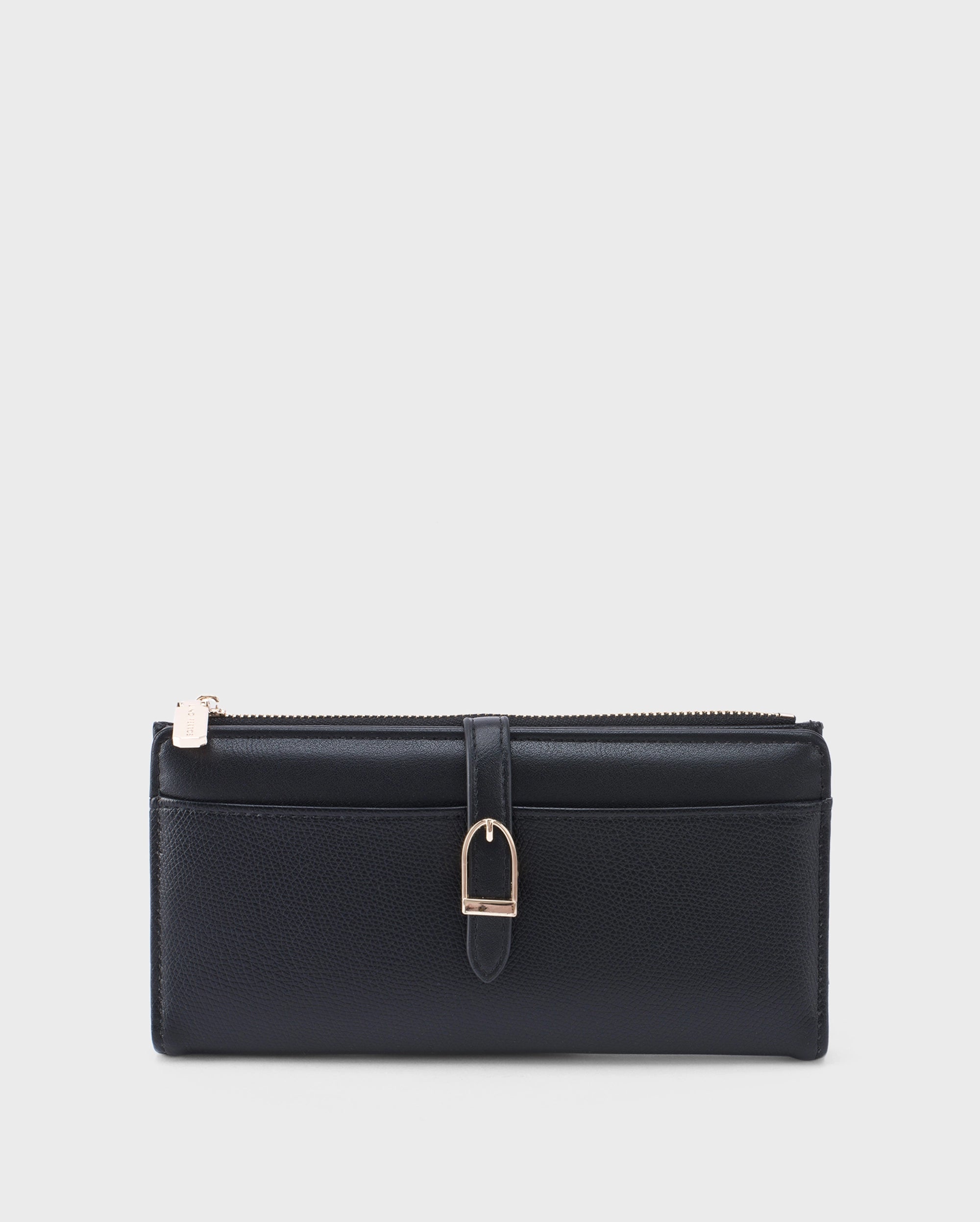 Ella Signature Lock Black Wallet | Lino Perros