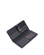 Ella Signature Lock Black Wallet | Lino Perros