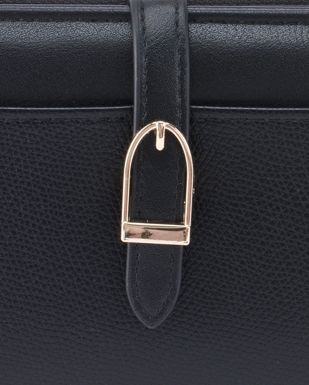 Ella Signature Lock Black Wallet | Lino Perros