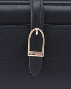 Ella Signature Lock Black Wallet | Lino Perros