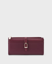 Ella Signature Lock Cherry Wallet