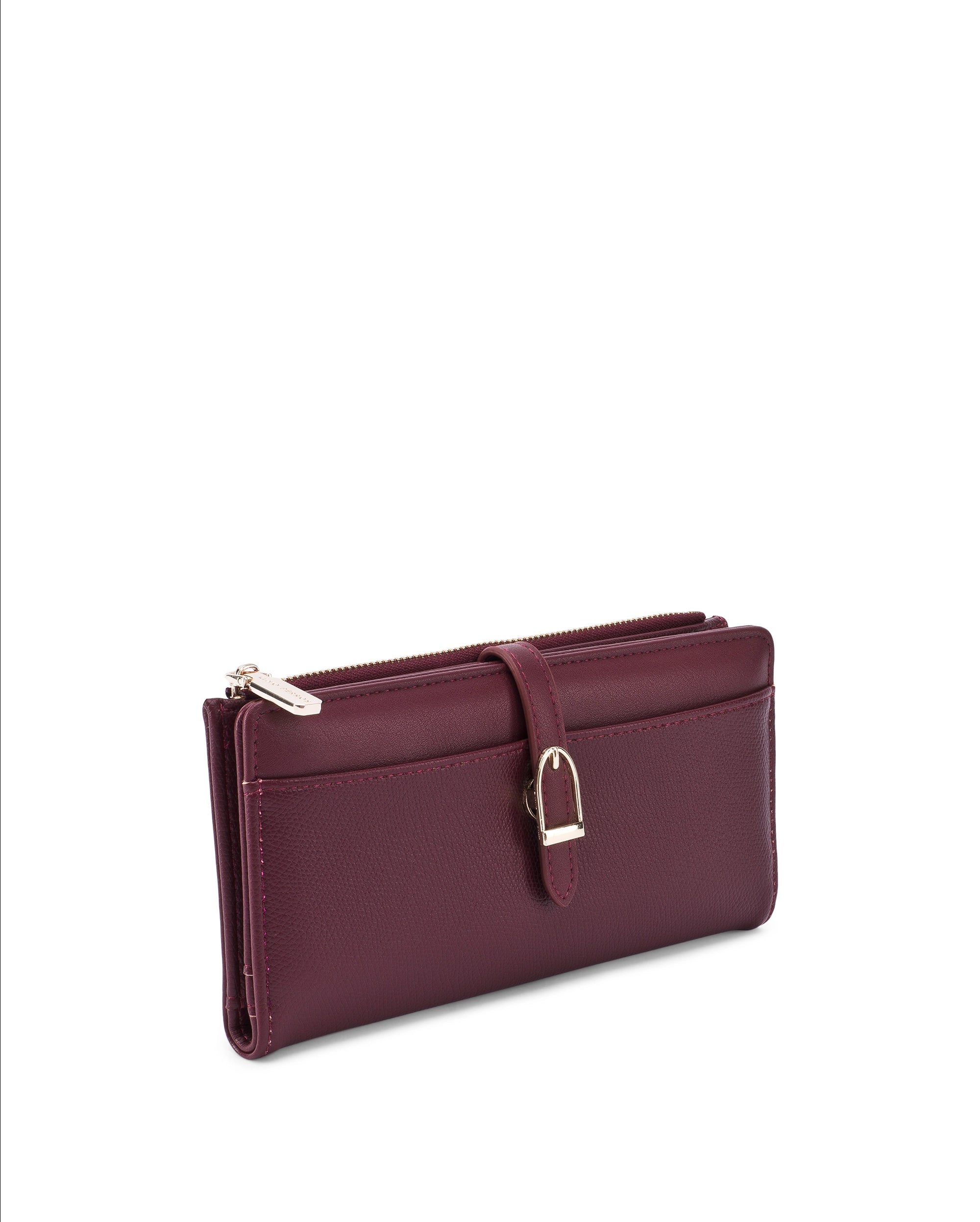 Ella Signature Lock Cherry Wallet | Lino Perros