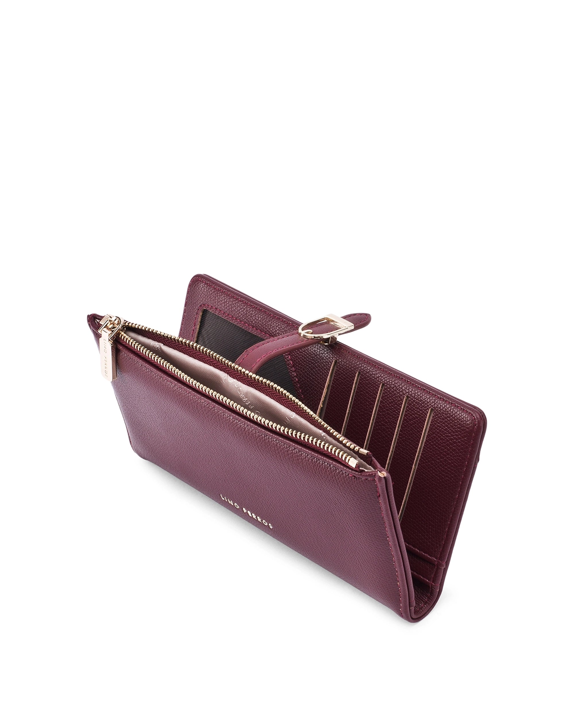 Ella Signature Lock Cherry Wallet | Lino Perros