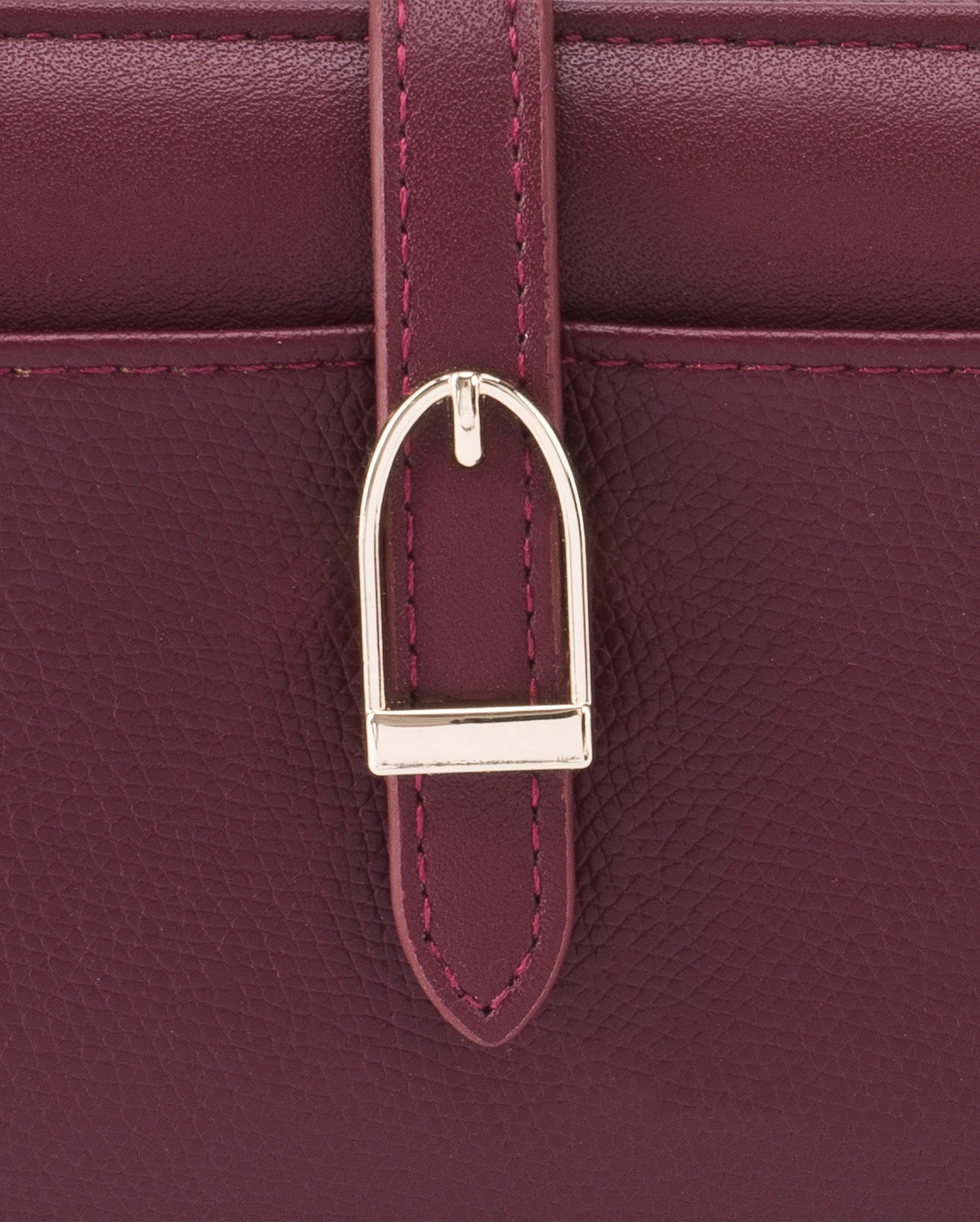 Ella Signature Lock Cherry Wallet | Lino Perros