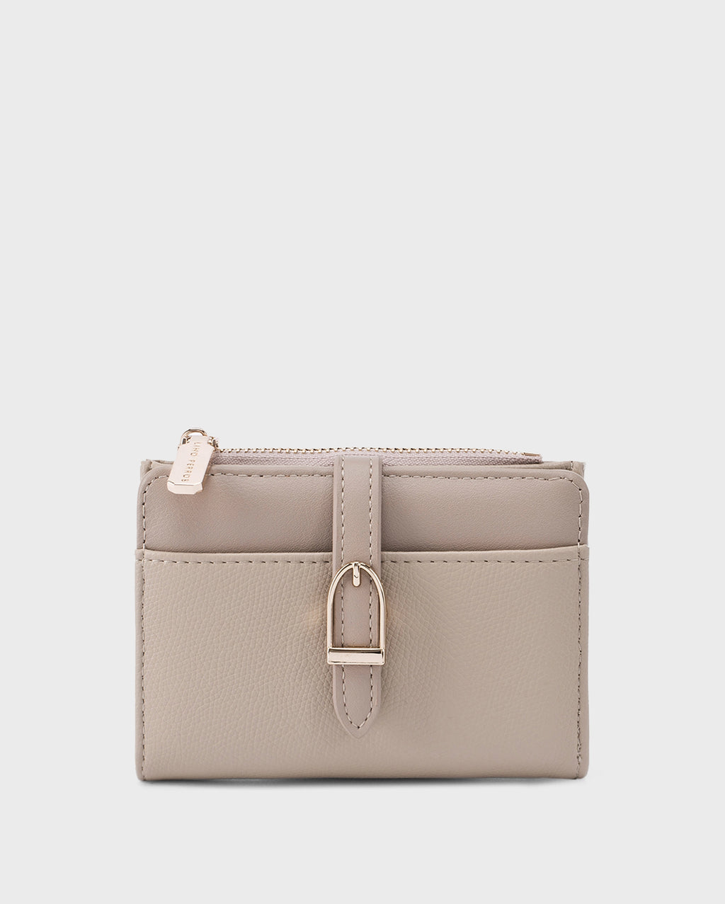 Ella Mini Signature Lock Beige Wallet | Lino Perros