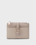 Ella Mini Signature Lock Beige Wallet | Lino Perros