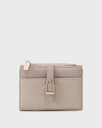 Ella Mini Signature Lock Beige Wallet | Lino Perros